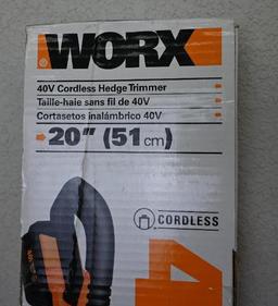 Worx 40 Volt Hedge Trimmer