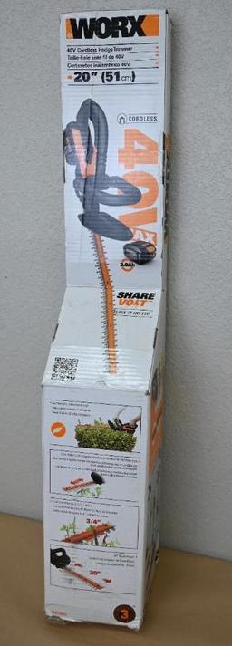 Worx 40 Volt Hedge Trimmer