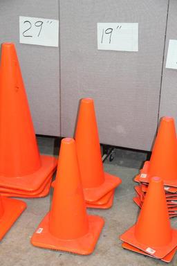 20 New Traffic Cones of Different Sizes