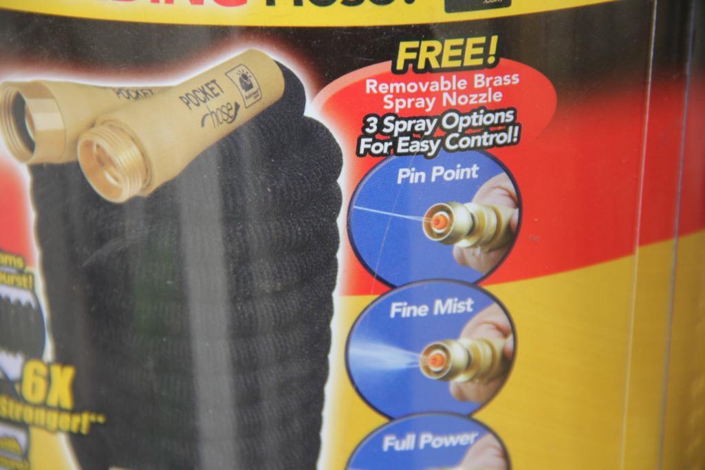 Two New 75' Brass Bullet Expanding Water hoses