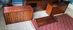 Two Stunning Rosewood Bar/ Cabinets with Keys