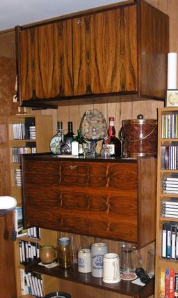 Two Stunning Rosewood Bar/ Cabinets with Keys