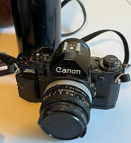 Canon A1 : 55 MM Lense : 100-200MM Lense : Flash