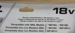 Two Skil 18V Lithium Battery Chargers