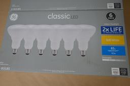 Twelve New GE Dimmable 65 watt Classic LED light Bulbs