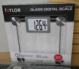 Taylor Glass Digital Scale & CD Storage Cases