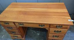 Town Table CO (Jamestown NY) Nine Drawer Desk