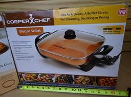 Copper Chef Electric Skillet & Crisper Pan