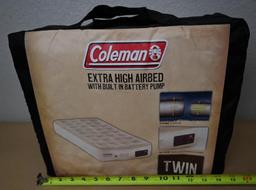 Coleman Extra High Airbed with Built in Battery Pump