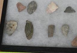 Twenty Seven Arrowheads in Display Box