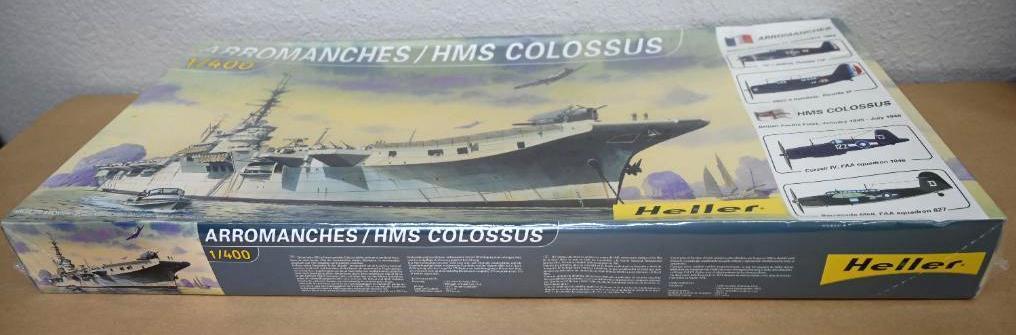 Heller 1/400 Scale Arromanches / HMS Colossus Aircraft Carrier Ship Model!