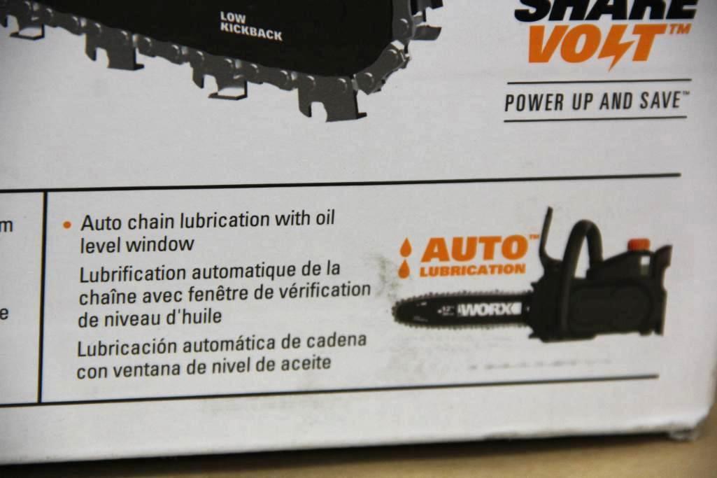 Worx 40V Cordless 12" Chainsaw