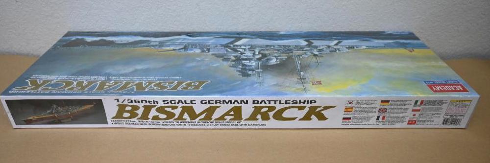 Academy 1/350 Scale Bismarck German Battleship Model