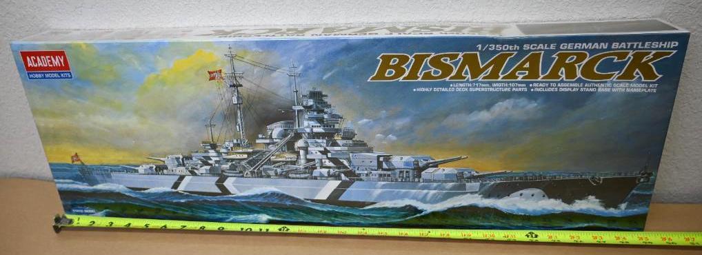 Academy 1/350 Scale Bismarck German Battleship Model