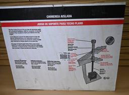 Insulated Chimney Flat Ceiling Support Kit