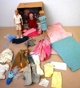 Two Vintage Barbies with Accessories