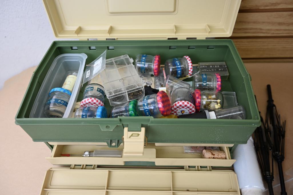 Plano 707 Tackle Box Loaded with Fly Tie Gear