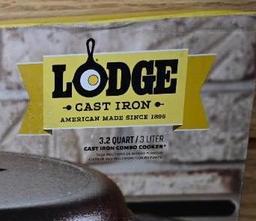 Lodge 3.2QT Cast Iron Combo Cooker