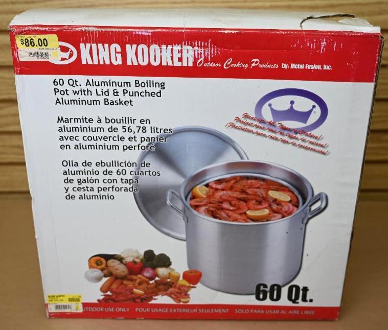 King Kooker 60qt Aluminum Boiling Pot