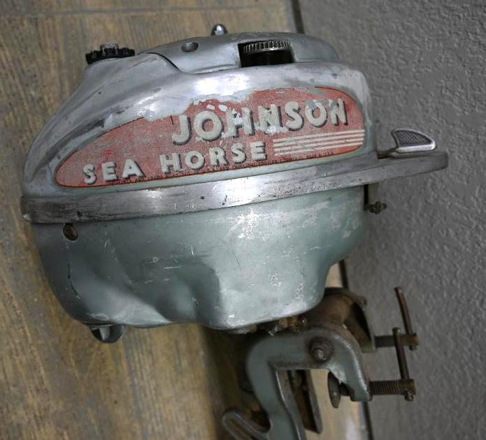 Vintage Johnson Sea Horse Outboard Boat Motor