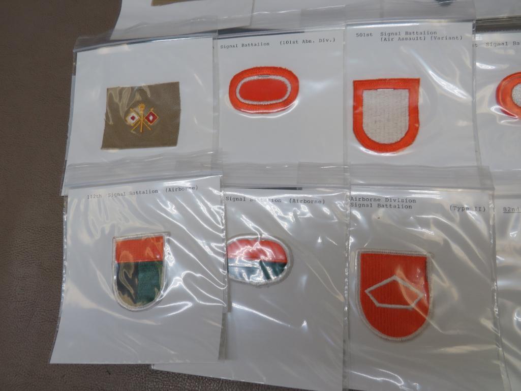 US Army Signal Corps Uniform Patches