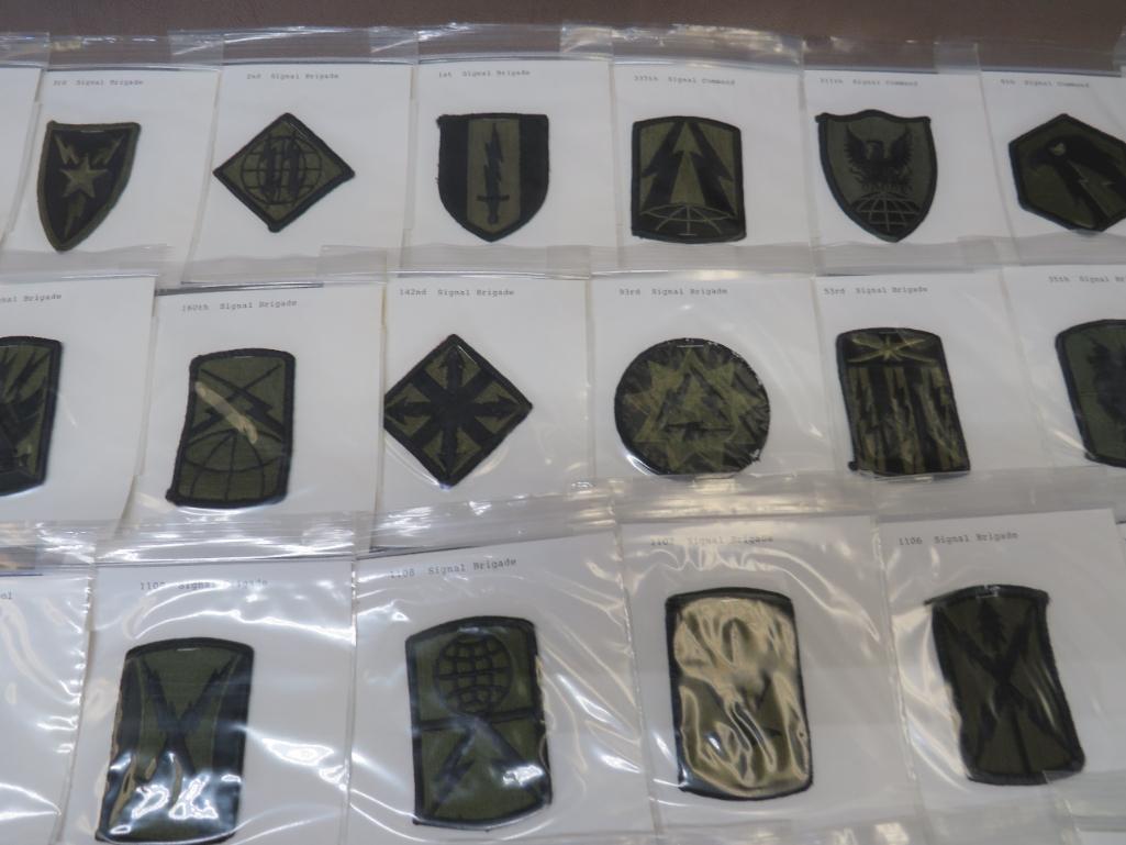 US Army Signal Corps Uniform Patches