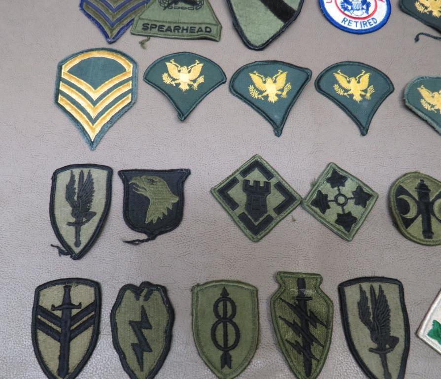 US Military Cloth Uniform Patch Collection