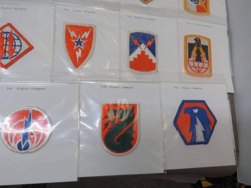 US Army Signal Corps Patches