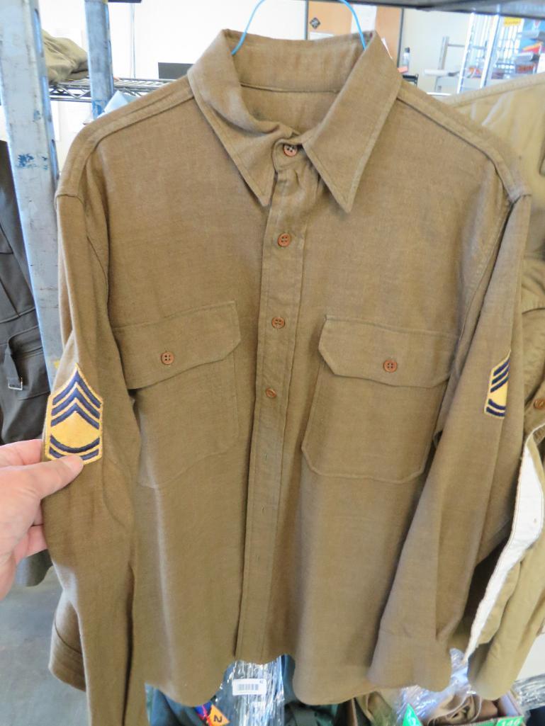 US Military Wool Long Sleeve Shirts