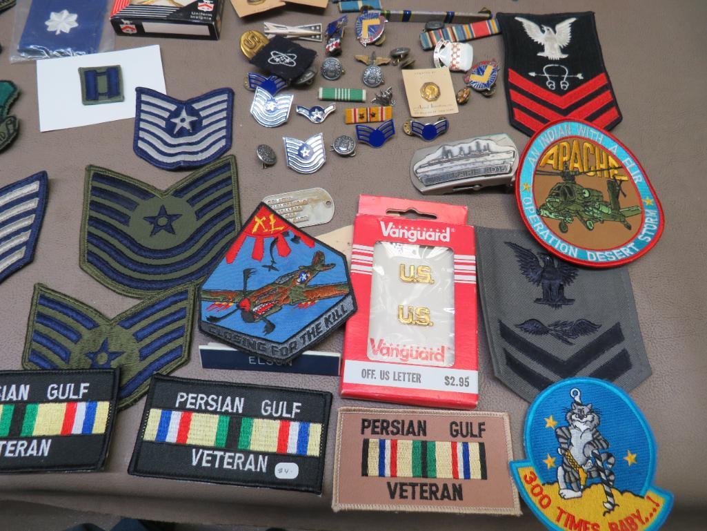 US Military Patches, Pins and Buttons