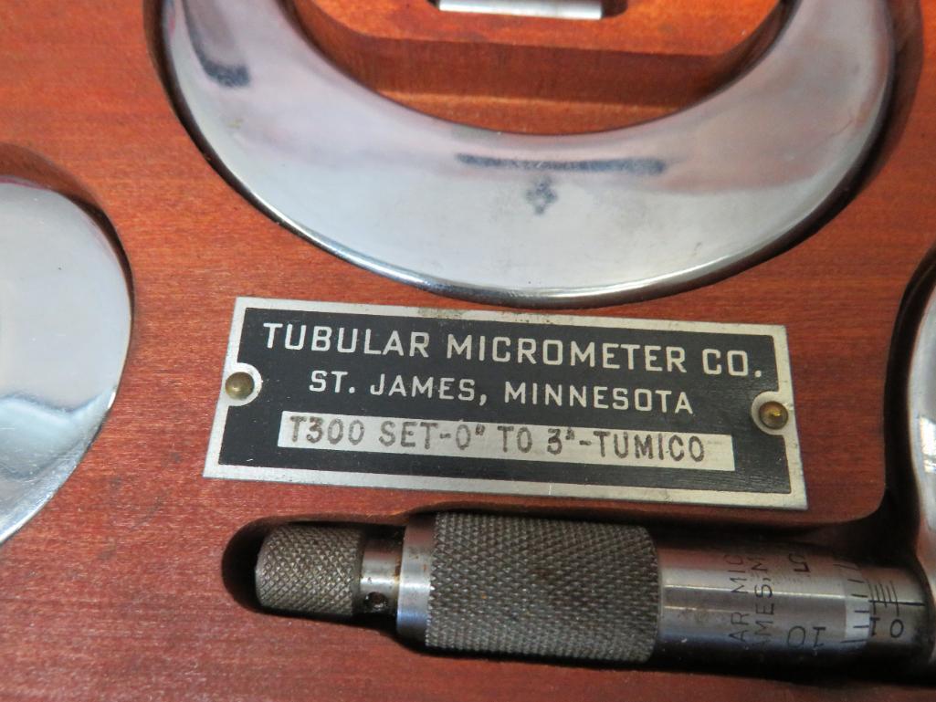 Tumico Tubular Micrometer set and Alvin Divider Set