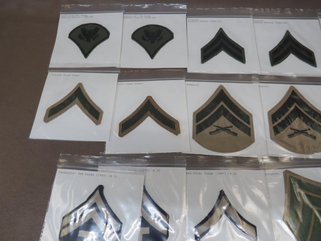 USMC and Air Force Rank Patches