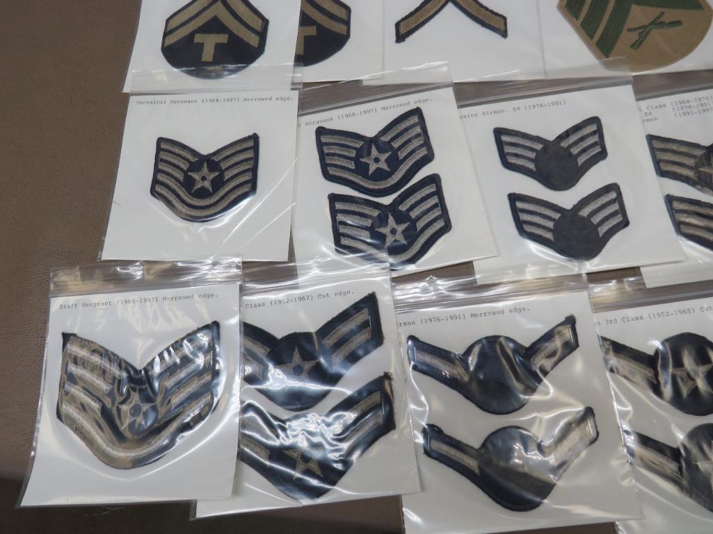 USMC and Air Force Rank Patches