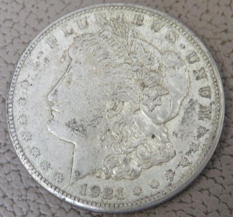 1921 Morgan Silver Dollar Coins