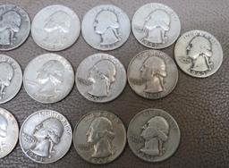 Pre 1965 Silver Washington Quarter Coins