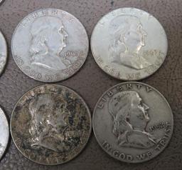 Franklin Half Dollar Silver Coins