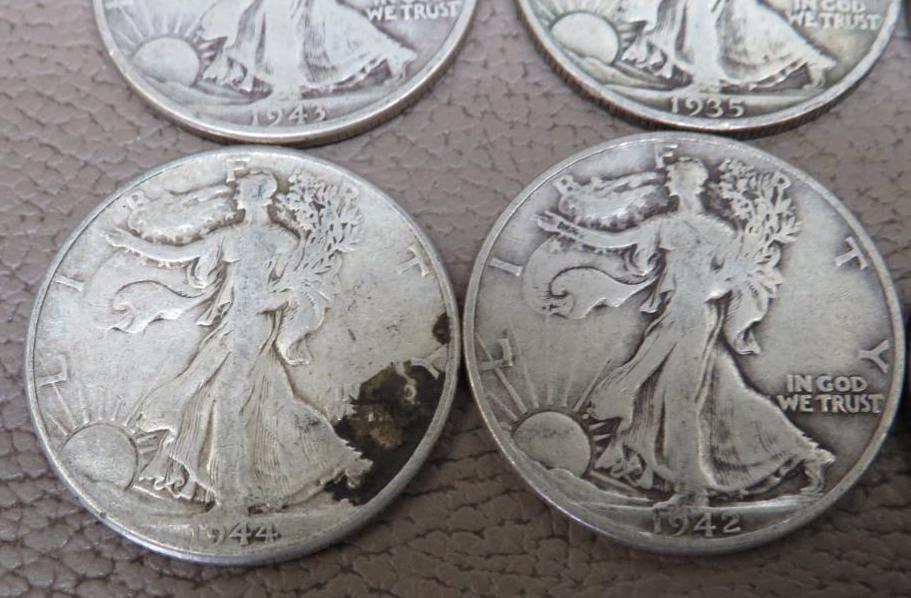 Walking Liberty Half Dollar Silver Coins