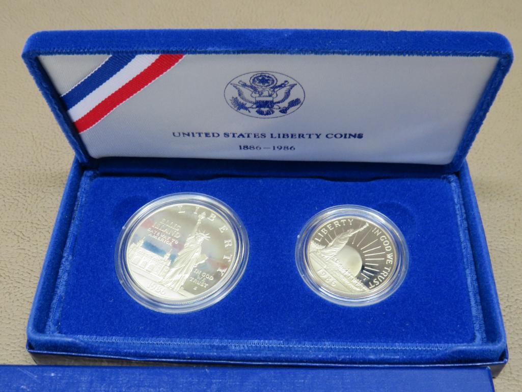 United States Mint 1986 Silver Liberty Coin Set