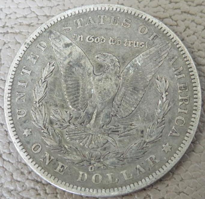 Two 1899 "O" Morgan Silver Dollar Coins