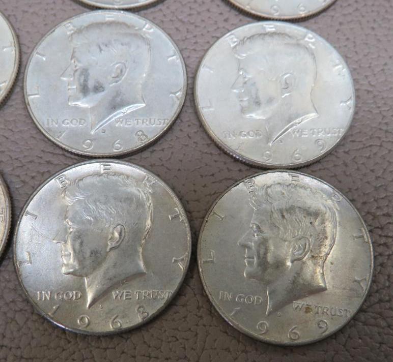 Pre 1970 Kennedy Half Dollar Silver Dollar Coins