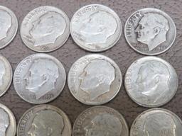 Pre 1965 Roosevelt Silver Dimes