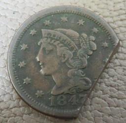 1847 and 1852 Large Cent Coins