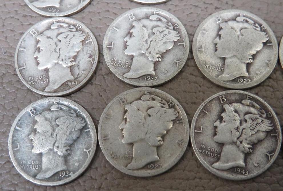 Mercury Dime Coins