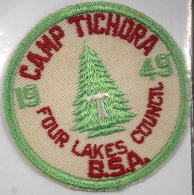 1949 Camp Tichora and Undated Ta-Wa-Ko-Ni BSA Camp Patches