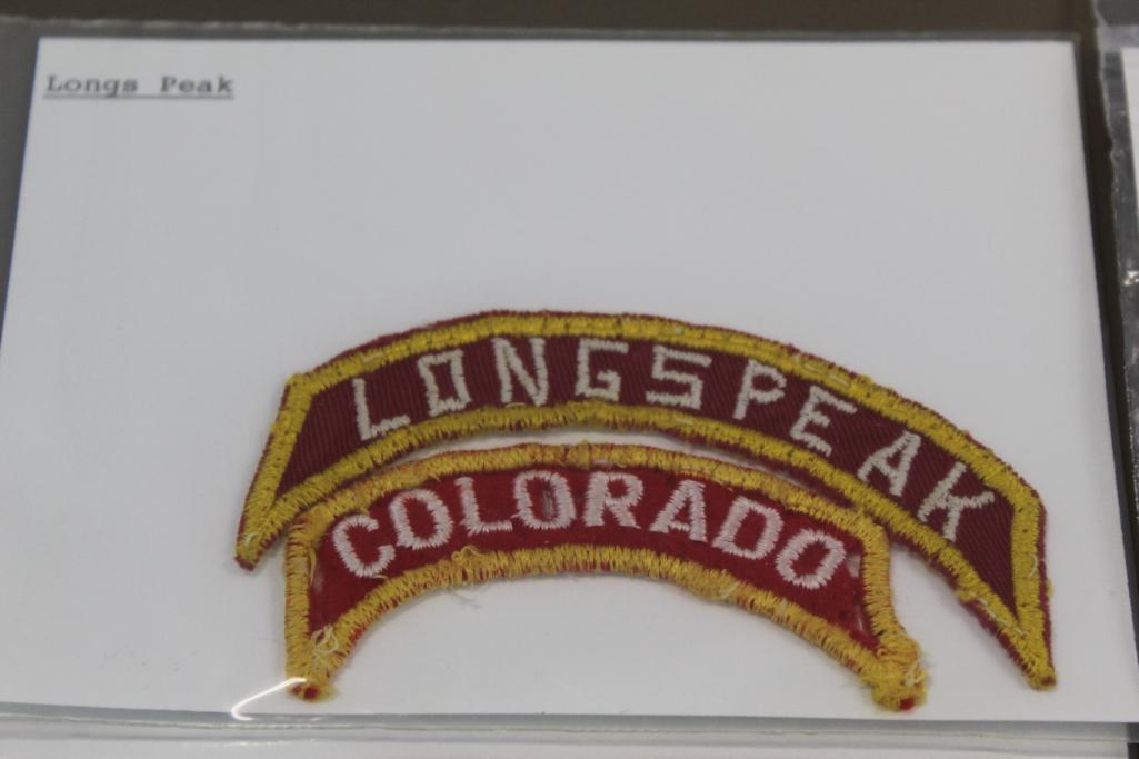 Collection of BSA Long's Peak Council and Leader Patches