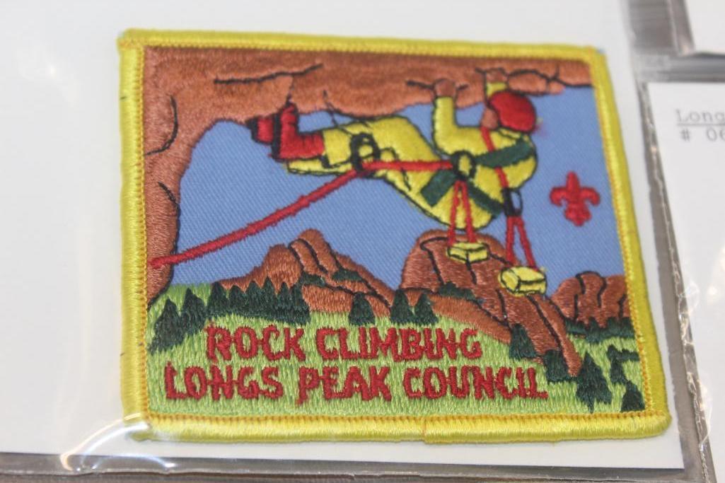 Collection of BSA Long's Peak Council and Leader Patches