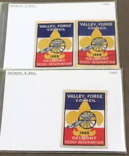 1959 & 1960 Valley Forge Council Delmont Scout Reservation Patches