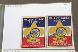 1959 & 1960 Valley Forge Council Delmont Scout Reservation Patches