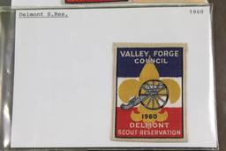 1959 & 1960 Valley Forge Council Delmont Scout Reservation Patches