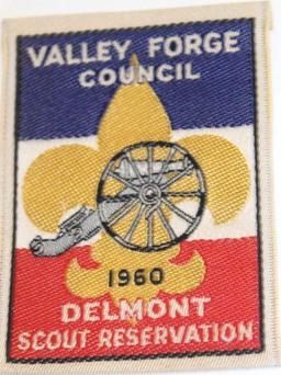 1959 & 1960 Valley Forge Council Delmont Scout Reservation Patches